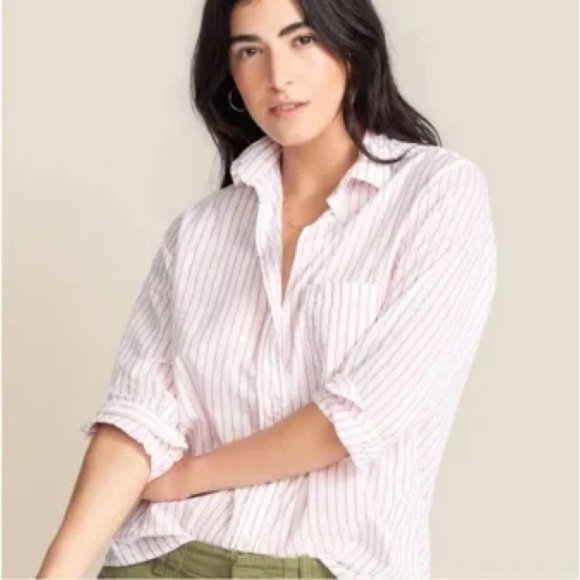 Anthropologie Grayson the Hero cotton button down blouse - Picture 1 of 8
